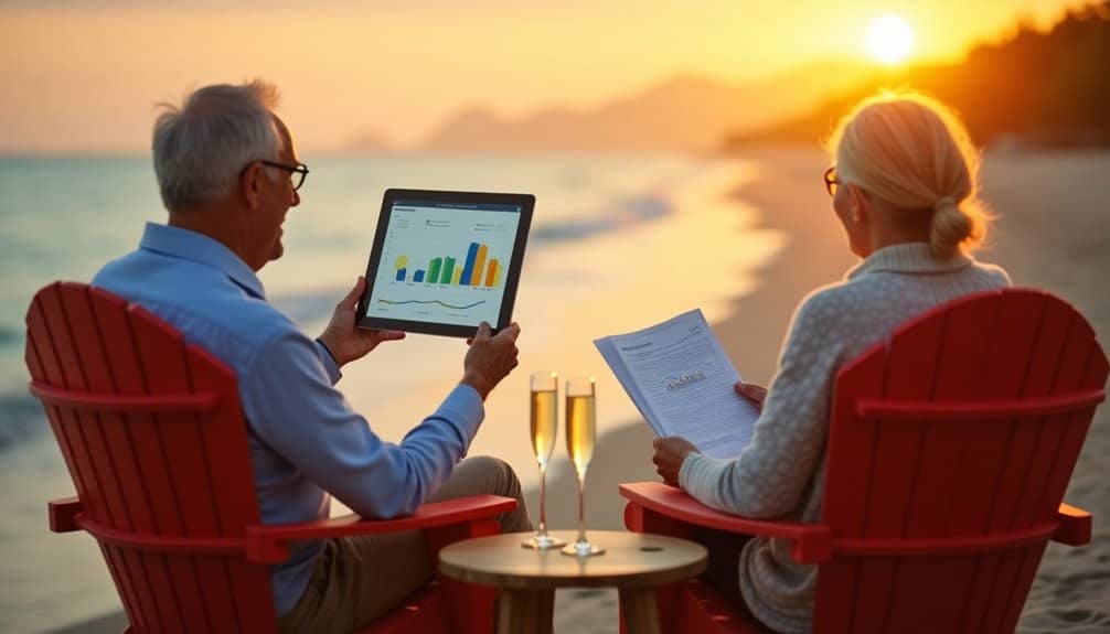 Retired couple enjoying tax-free retirement